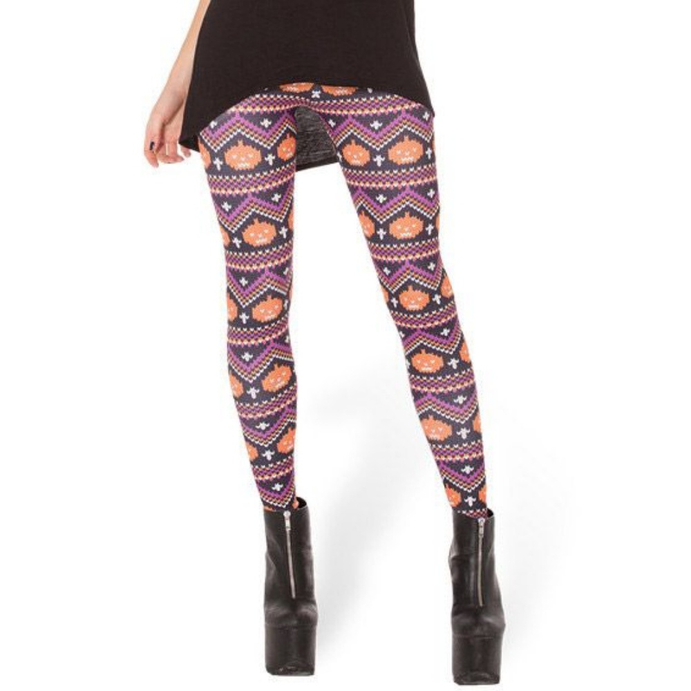Blackmilk Halloween pumpkin "sweater" leggings